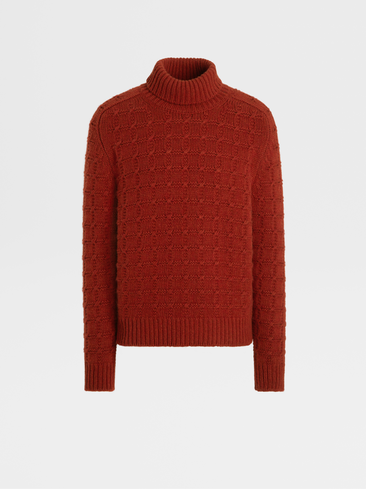 Dark Red Oasi Cashmere Turtleneck